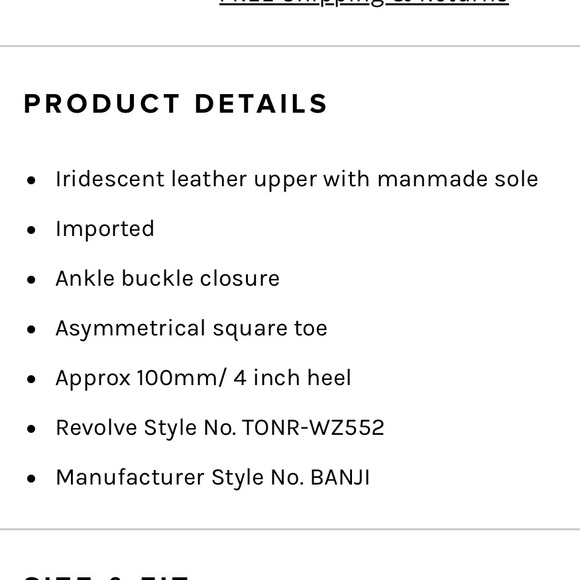 Nearly-new Tony Bianco Silver ‘Banji’ Heels, Size 7.5 - Picture 6 of 11